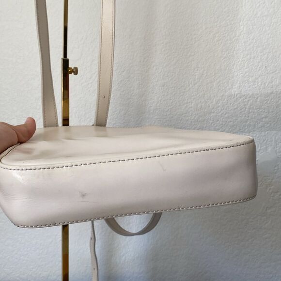 Vintage White Tan Longchamp Bag - Picture 10 of 13